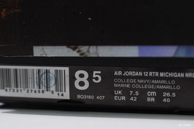 Reps bq3180-407 air jordan 12 michigan 0513